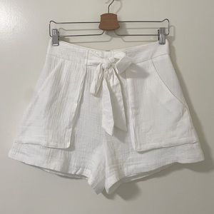 Nordstrom English Factory Tie Belt Shorts